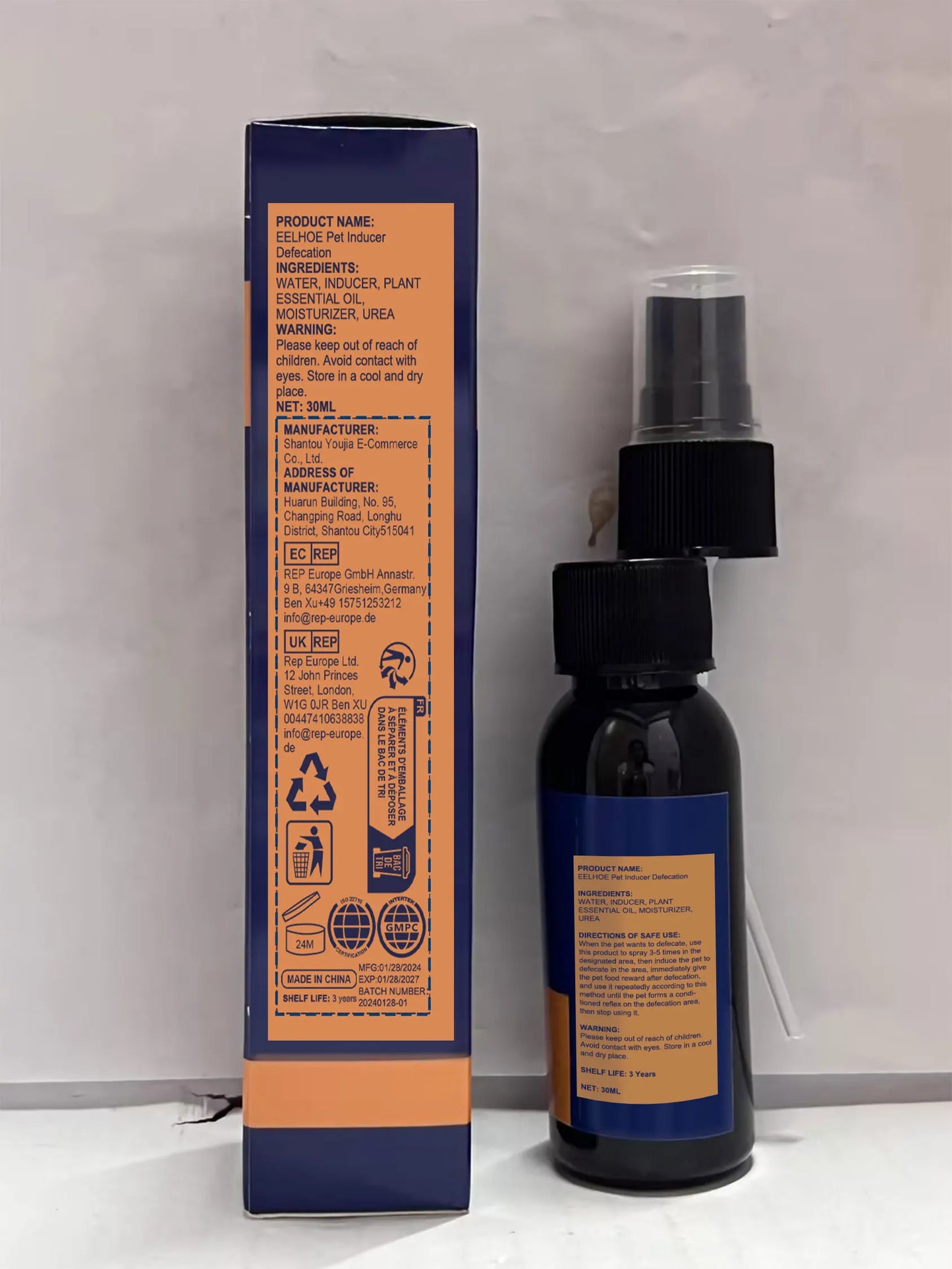 30ml Pet Training Spray For Location Defecation Inducer