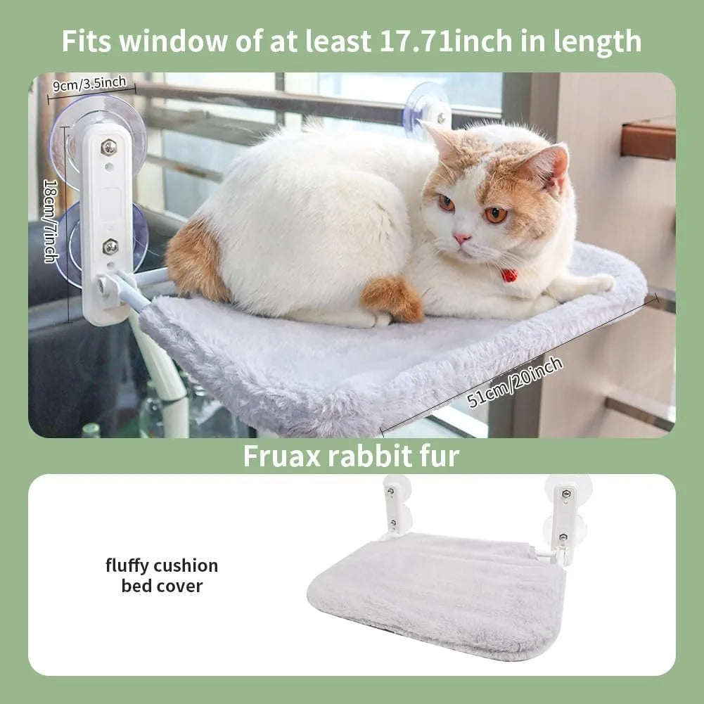 Cozy Cat Window Hammock-Durable, Space-Saving & Easy To Set Up