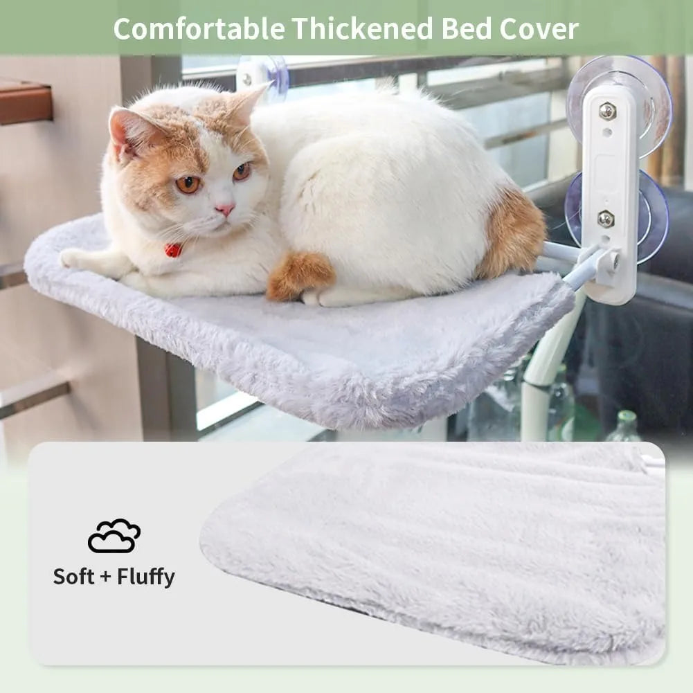 Cozy Cat Window Hammock-Durable, Space-Saving & Easy To Set Up