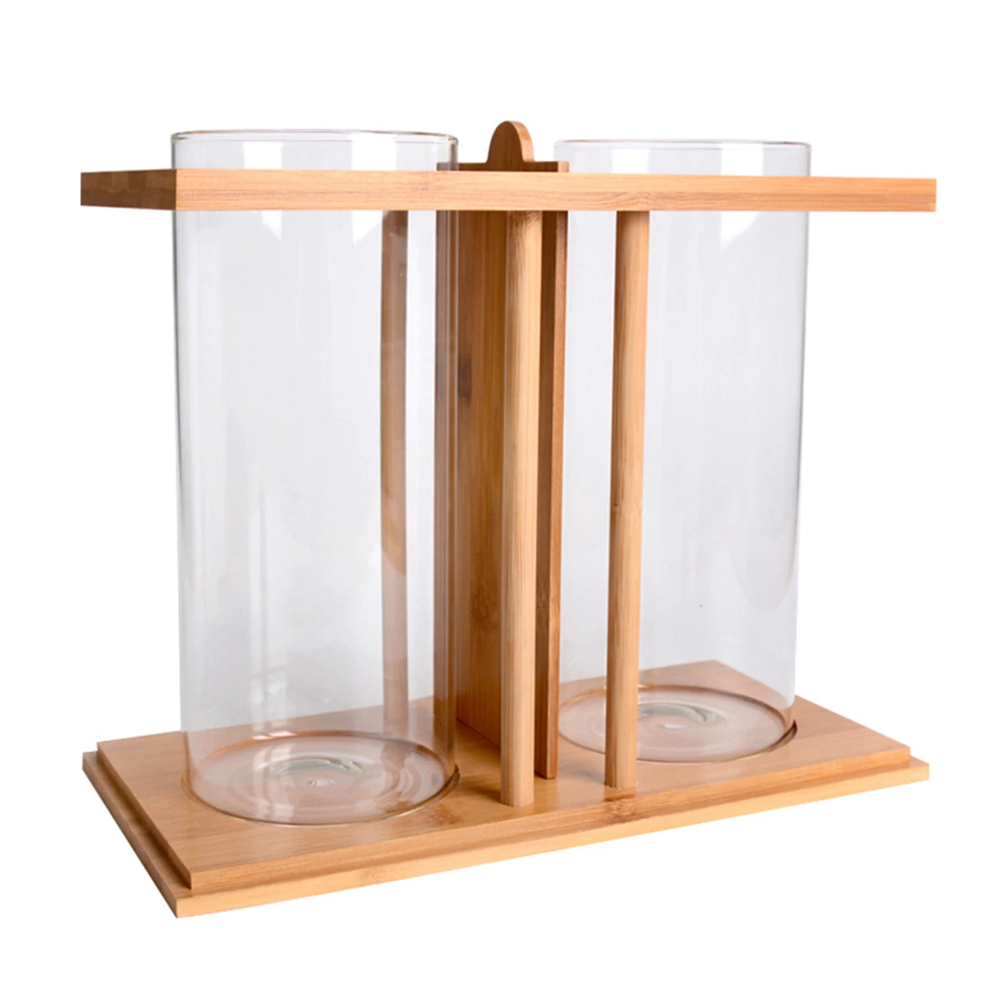 Mini Fish Tank With Creative Bamboo Wood For Small Fish-Such As Gold Fish & Betta Fish