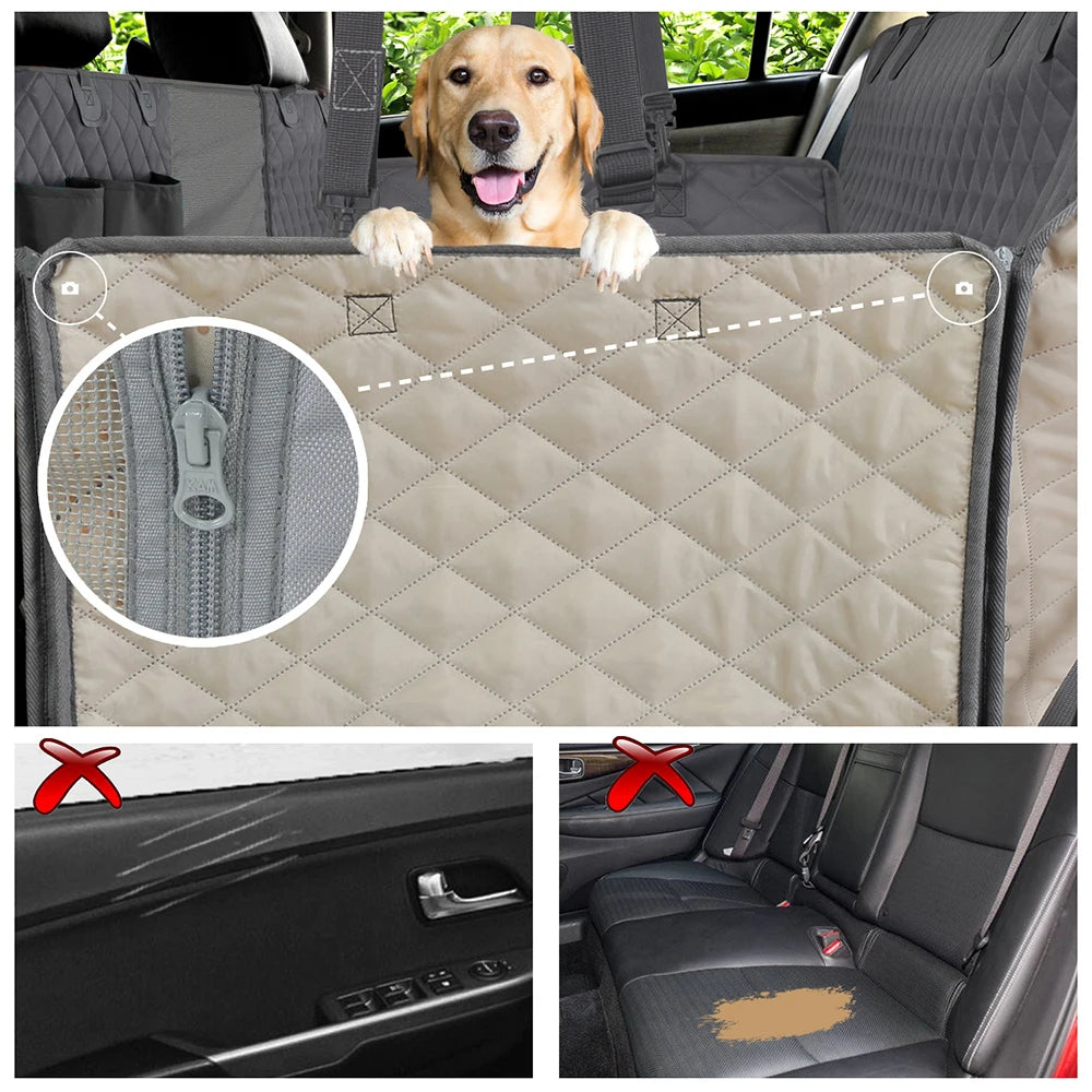 Protect Your Car, Pamper Your Pup-Durable & Waterproof Back Seat Protector Cover