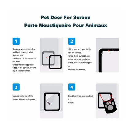 Anti Bite Pet Door-Function Gates & Screen Door