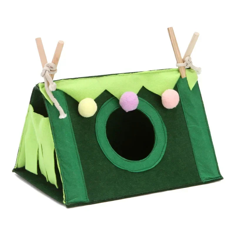 Small Pet Nest Felt Tent Rabbit Nest Hamster House Hamster Cage Large Guinea Pig Cage Guinea Pig Small Animal Bed Accessories