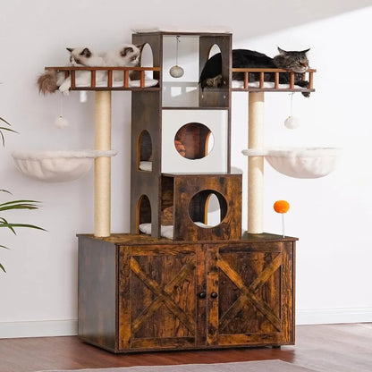 Heavy duty-Modern Cat Condo Furniture for Large Cats up to 20 lbs