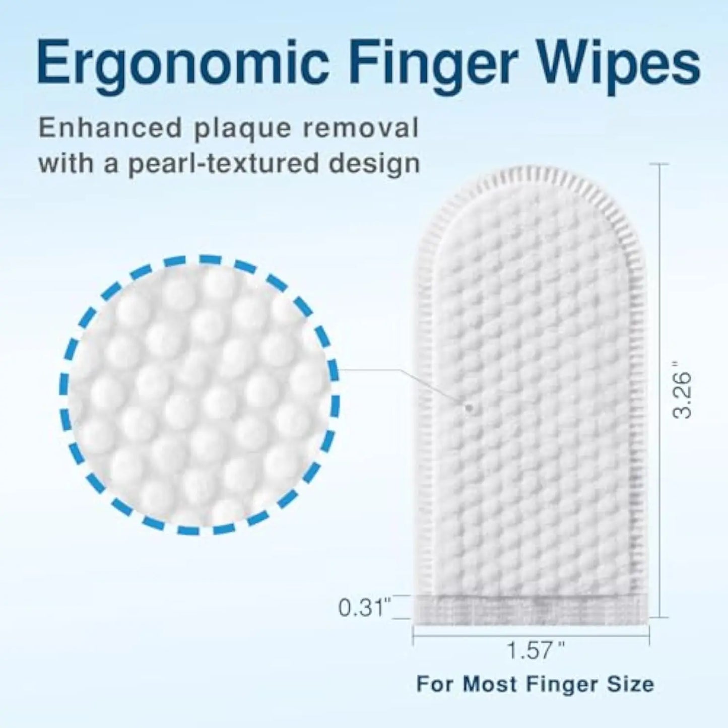 Pet Finger Cleaning Wipes -Eyes Stain, Ears Cleaning, Including Dental Care For Cats & Dogs