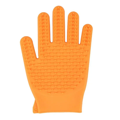 Double Sided Silicone Gloves For Massage, Clean, Groom-All In One