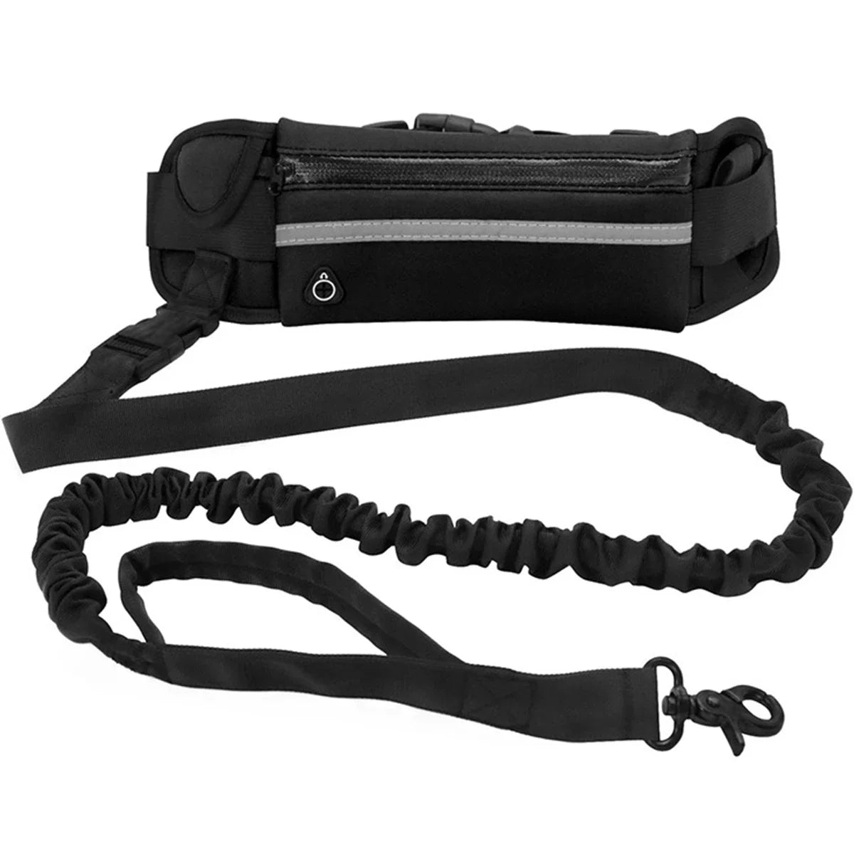 Hands Free Dog Leash Retractable elastic With Waist Bag for Running & Walking