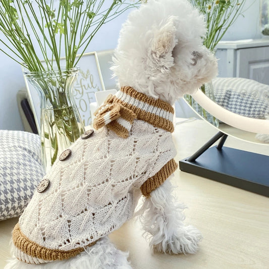 Soft Cozy Winter Knit Sweatshirt for Small Dogs & Cats