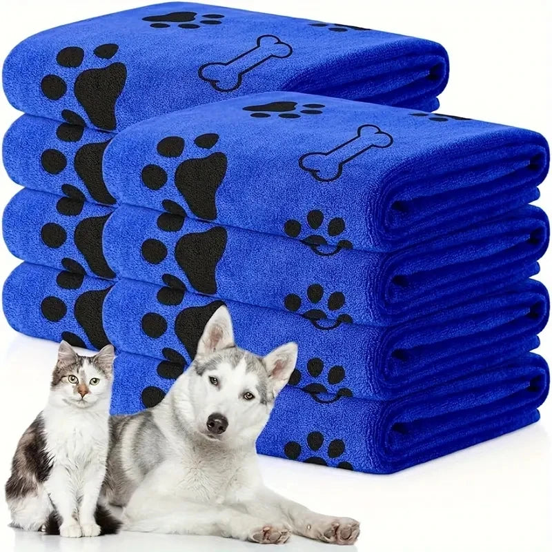 2 Pieces Soft, Absorbent & Quick Dry-The Perfect Pet Towels