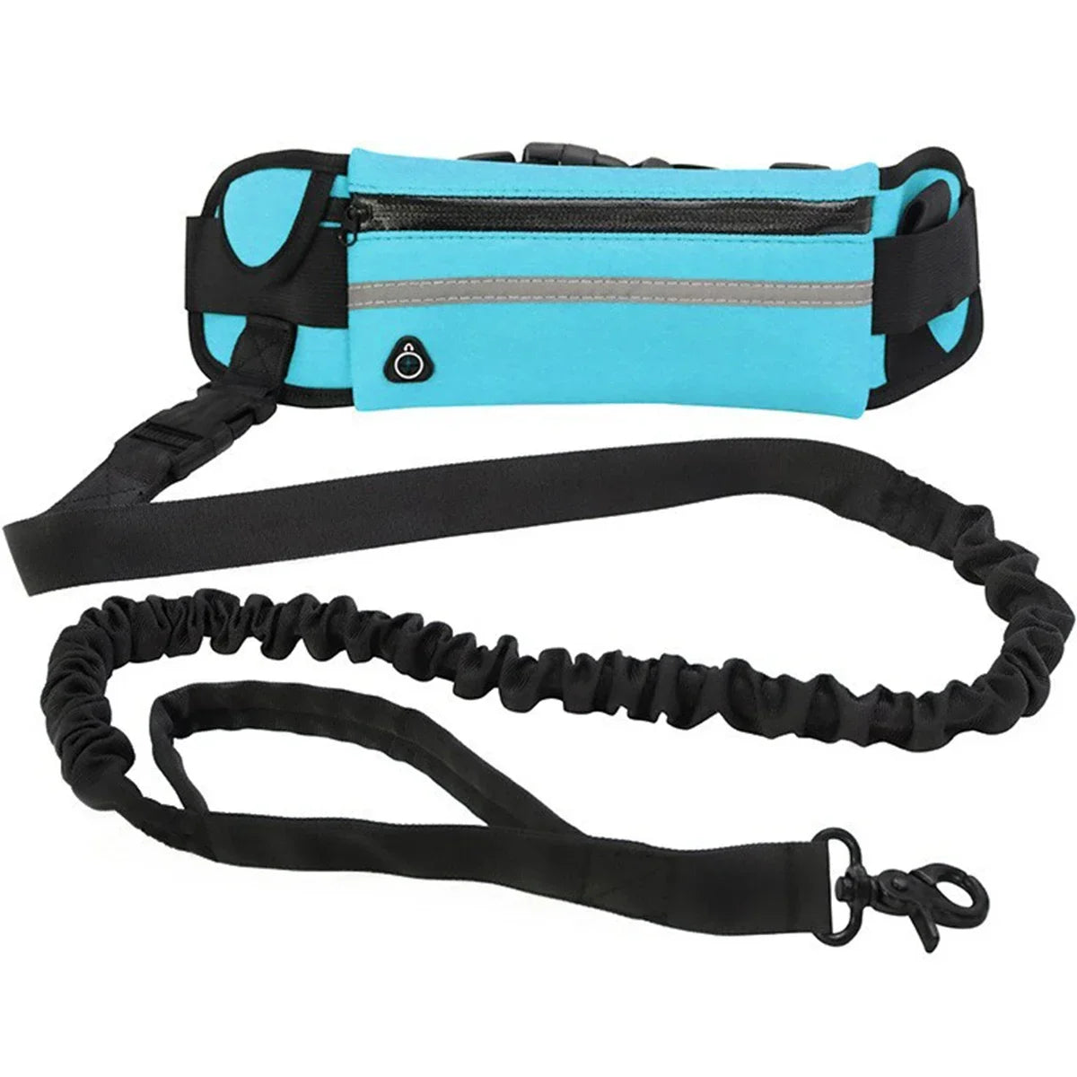 Hands Free Dog Leash Retractable elastic With Waist Bag for Running & Walking