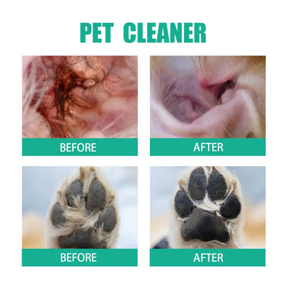 Pet Finger Cleaning Wipes -Eyes Stain, Ears Cleaning, Including Dental Care For Cats & Dogs