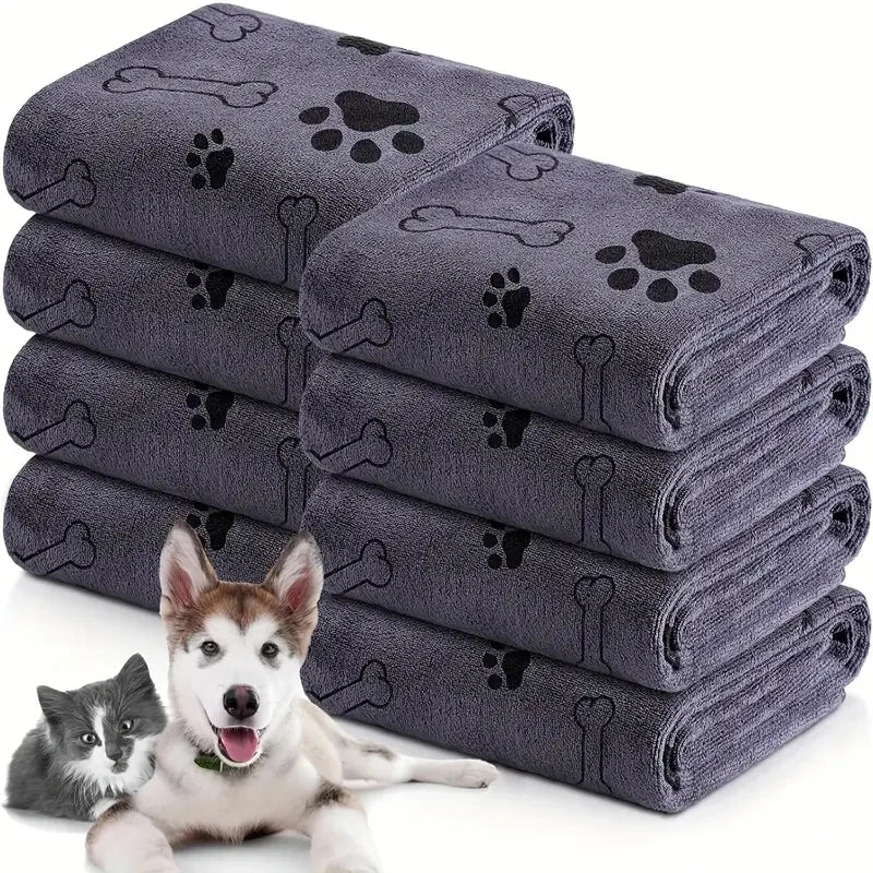 2 Pieces Soft, Absorbent & Quick Dry-The Perfect Pet Towels