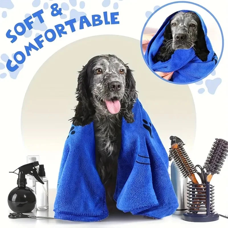2 Pieces Soft, Absorbent & Quick Dry-The Perfect Pet Towels