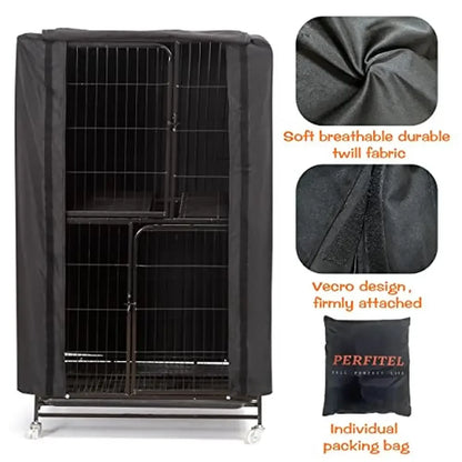 Large Bird Cage Blackout Cover Durable Breathable Washable Material Good Night Sunshade Universal Bird Cages 31x21x52 Unique