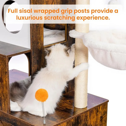 Heavy duty-Modern Cat Condo Furniture for Large Cats up to 20 lbs