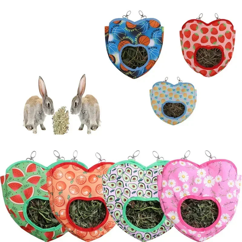 Heart-Shaped Feeding Hay Bag For Your Small Pets