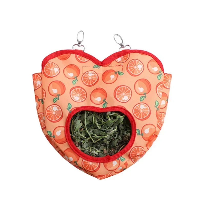 Heart-Shaped Feeding Hay Bag For Your Small Pets