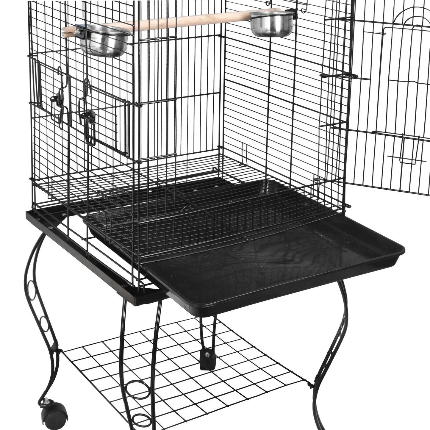 53", 59”, 61", 63", 68" Bird Cage Steel Top play Parrot cages with Rolling Stand