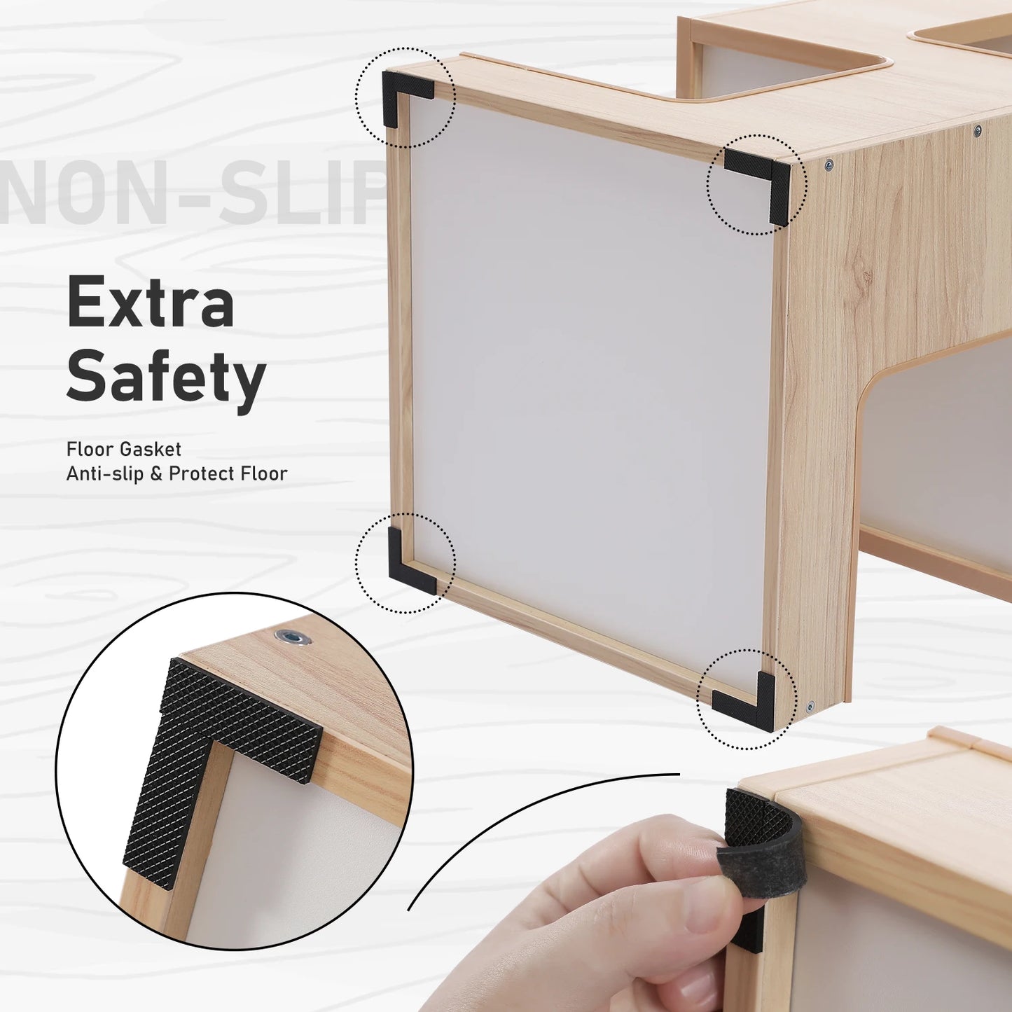 Purrfect Wooden Cat Retreat-Sleep, Scratch, Play With Plush Mats, Scratching Pad & Cat toy