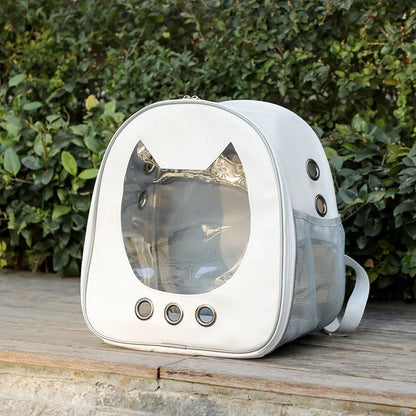 Space Capsule Pet Backpack-Breathable & Secure For Stylish Pet Travel