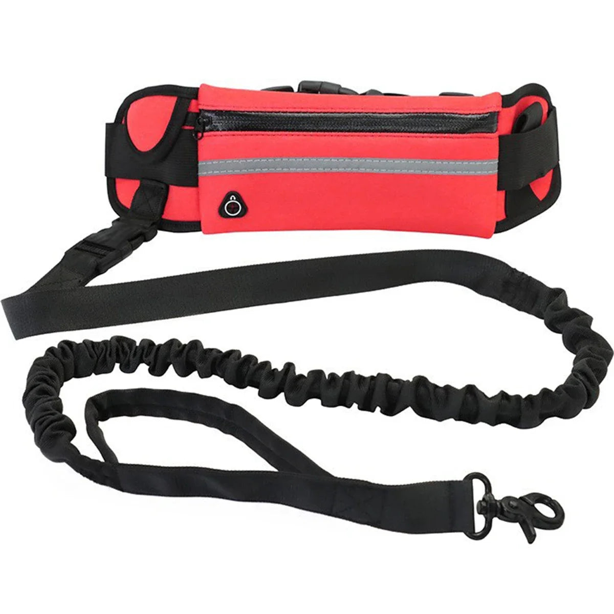 Hands Free Dog Leash Retractable elastic With Waist Bag for Running & Walking