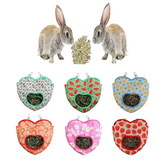 Heart-Shaped Feeding Hay Bag For Your Small Pets
