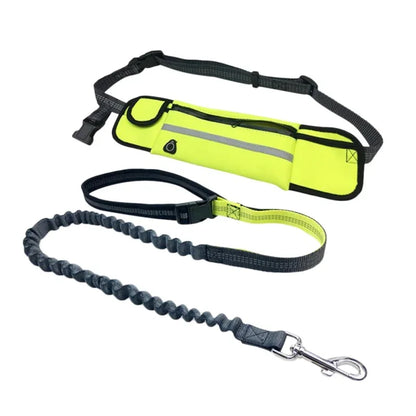 Reflective Hand Free Leash and Waist Bag For Small-Medium Dogs Under 50Lbs