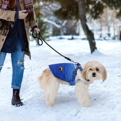 Winter Waterproof Jacket With Harness  For Dog Outfits