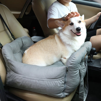 Car Seat with Safety Belt Cushion Washable Travel Mattress for Dog and Cat