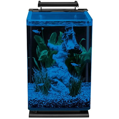 5 Gallon Glass LED Aquarium Kit with Hidden Filtration Daylight and Moonlight Lighting Easy Access Sleek Design Marineland