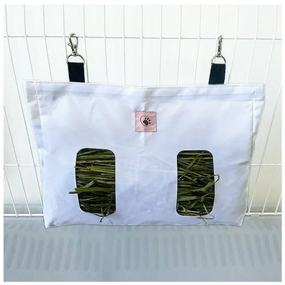 Keep Clean, Fresh And Mess-Free With Waterproof Hay Feeder Bag For Happy Small Pets