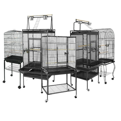 53", 59”, 61", 63", 68" Bird Cage Steel Top play Parrot cages with Rolling Stand