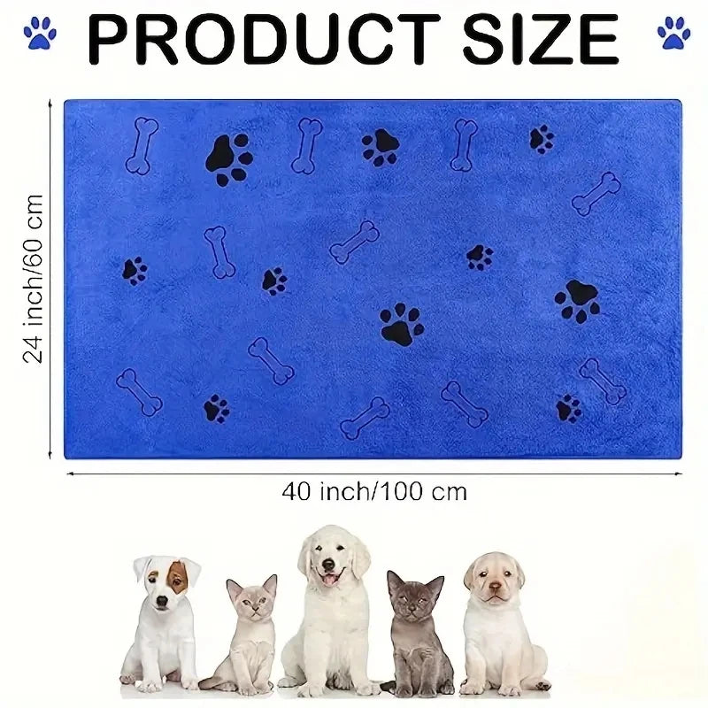 2 Pieces Soft, Absorbent & Quick Dry-The Perfect Pet Towels