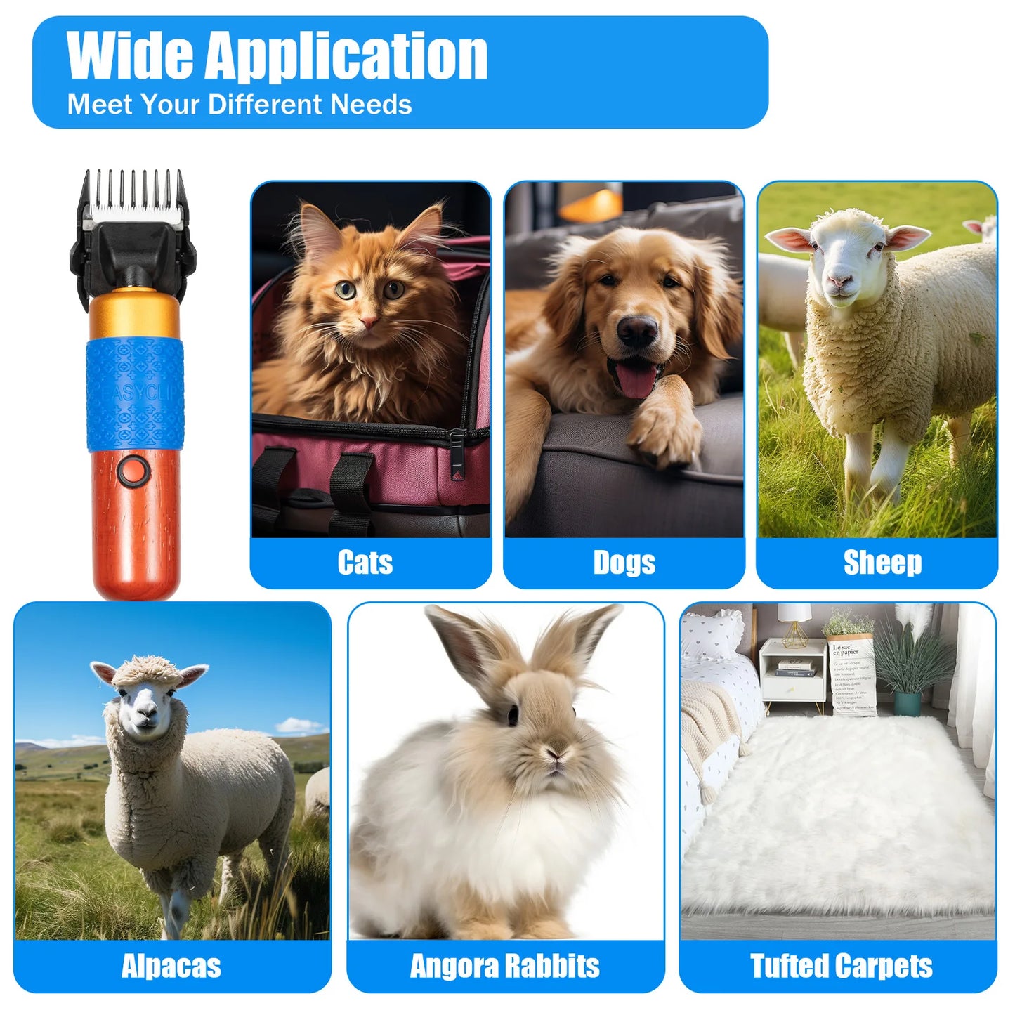 Electric Clipper Grooming for Dogs&Cats