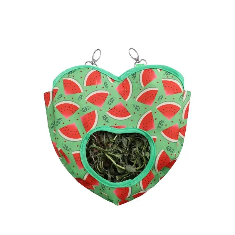 Heart-Shaped Feeding Hay Bag For Your Small Pets