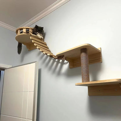 Cat Sisal Or  Wooden Rope Ladder For Step  & Scratcher Post