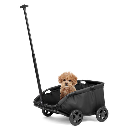 4 Wheels Foldable Pet Stroller Lightweight For Small Dogs Or Cats