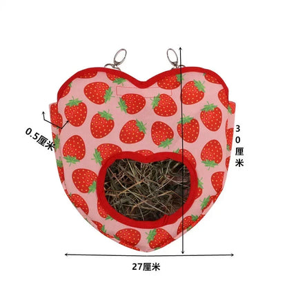 Heart-Shaped Feeding Hay Bag For Your Small Pets