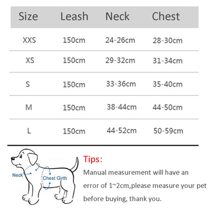 Harness Vest and Leash Set Adjustable For Small Dog & Cat