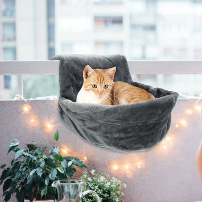 Hanging Hammock Window Mount-Comfortable & Warm For Cat Accessories In Winter Time-Hold Up to 11Lbs