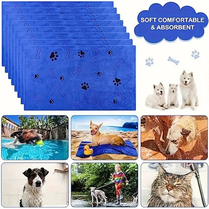 2 Pieces Soft, Absorbent & Quick Dry-The Perfect Pet Towels