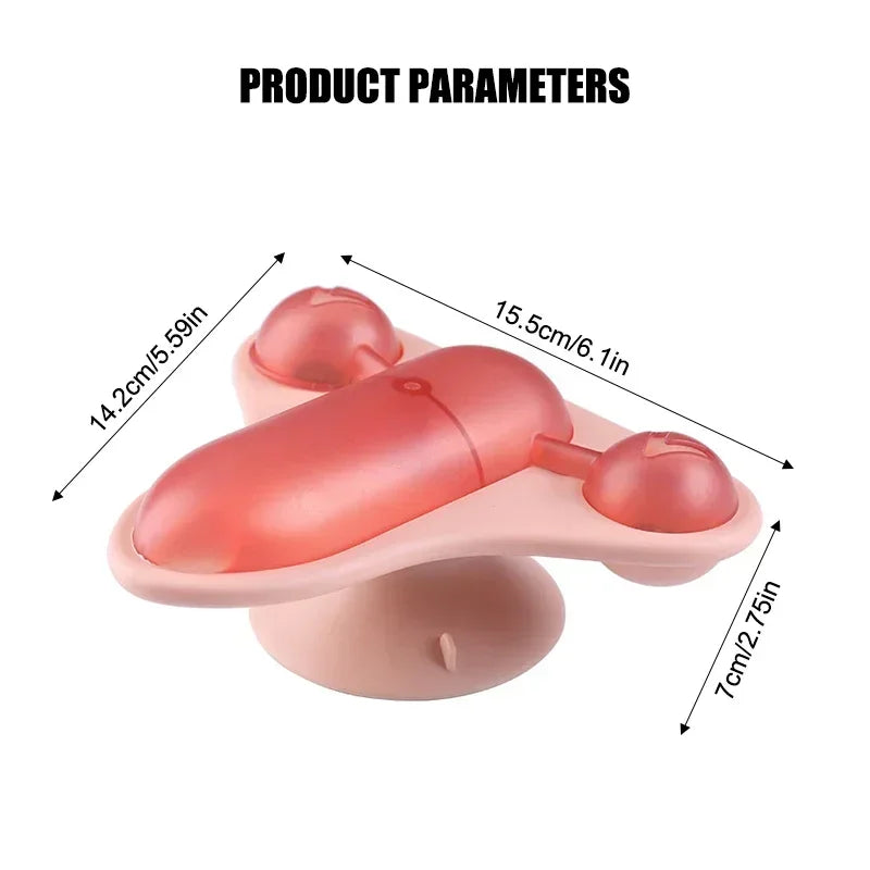 The Interactive Flying Chair Cat Toy With Eye-Spinning Fun And Food Surprise